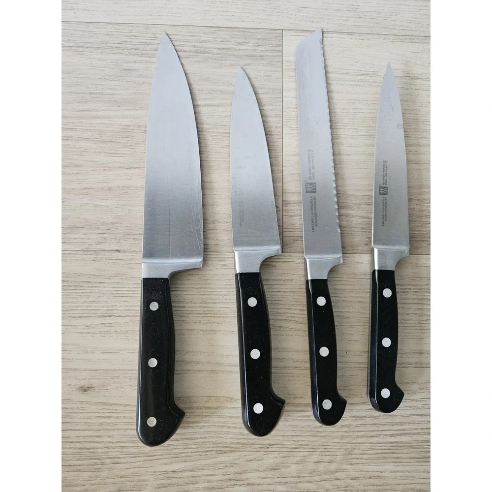 Henckels International Knife Block Set Stainless Steel Kitchen Cutlery + Extras